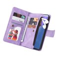 thumbnail image 5 of Case for Samsung Galaxy Note 20 5G Cover Zipper Pocket Wallet Case Magnetic Protective - Purple, 5 of 5