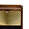 thumbnail image 4 of Nightstand for Bedroom Artisan Furniture Solid Wood Mini Manila Gold 1 Drawer Nightstand,Wooden Nightstand, 4 of 8