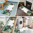 thumbnail image 5 of Runner Rug 2'x6', Sage Green Black Women Washable Non-Slip Hallway Runner Rugs, Spring Eucalyptus Leaves Bedside Rugs Floor Mats Carpet Runners for Kitchen Bathroom Laundry Room, 5 of 8