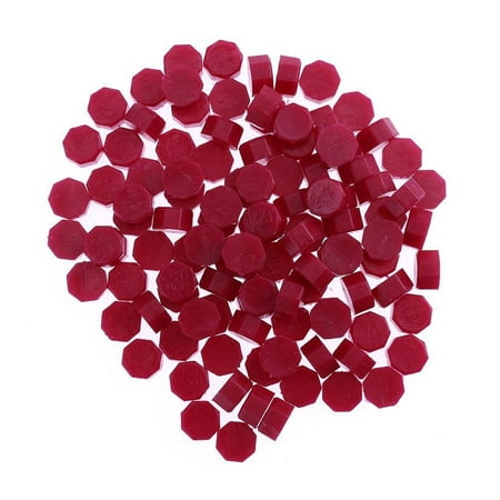 Octagon Sealing Wax Beads for Retro Seal Stamp Wedding Envelope Invitation Card Color:Wine