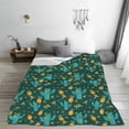thumbnail image 5 of Pofeuu Pineapple And Cactus Print Ultra-Soft Micro Fleece Blanket,for Bed Or Sofa,All Season Throw Blankets Flannel Blanket-50"x40", 5 of 7
