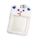 thumbnail image 3 of Portatarjetas de peluche con llavero de álbum, tarjetero para tarjetas de crédito y de identificación para mujer Blanco, 3 of 7