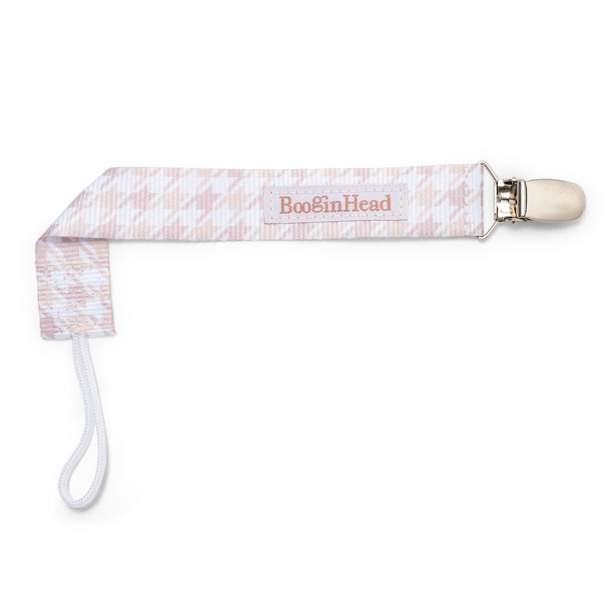 BooginHead Universal Pacifier Holder Stuffed Animal, Infant Toddler Boys and Girls, Puppy