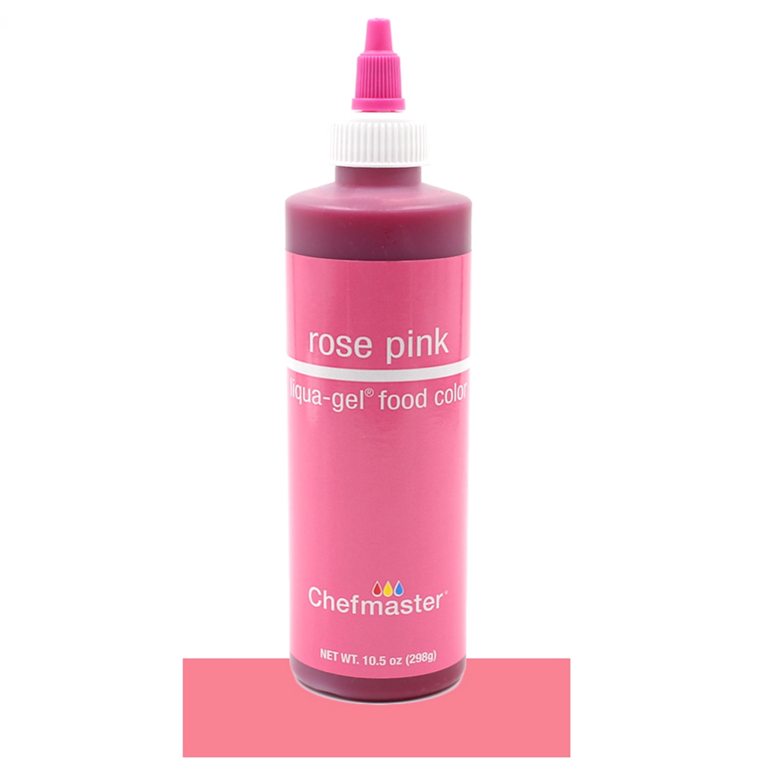 Chefmaster by US Cake Supply 10.5-Ounce Rose Pink Liqua-Gel Cake Food Coloring