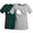 Black/Deep Green/White Stripe, variant on Women's Maternity Nursing Tops Clothes Breastfeeding T-Shirts 3-Pack