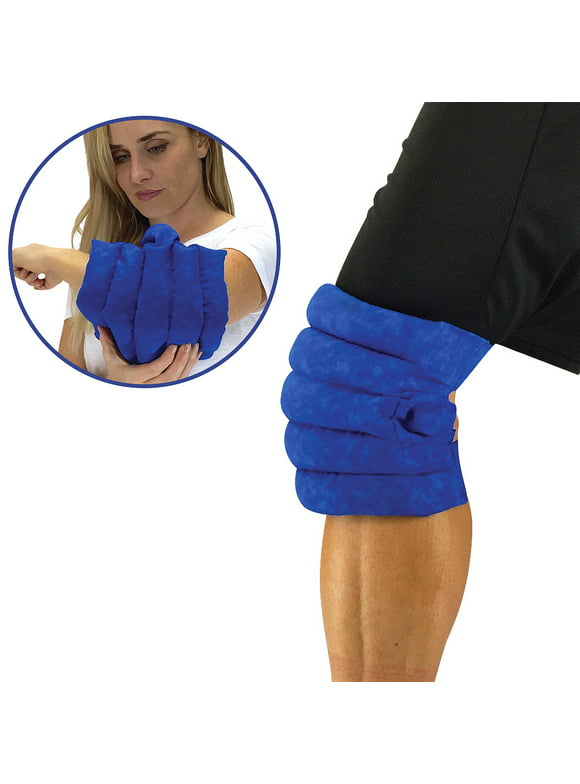 Nature Creation- Knee & Elbow Wrap -Natural Pain Relief - Soothing Hot & Cold Therapy Pack (Blue Marble)