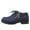 21#Dark Blue, variant on Women Lace Up Oxford Ankle Booties Side Gold Zipper Decor Chunky Low Block Heel Non Slip Autumn Winter Short Boots