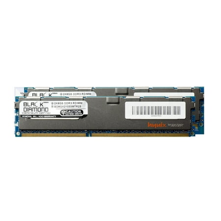 Dell Poweredge 6650 Memory - 16GB 2X8GB Memory RAM for Dell PowerEdge R510 DDR3 RDIMM 240pin PC3-10600 1333MHz Black Diamond Memory Module Upgrade