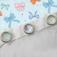 thumbnail image 4 of Homewish Cute Cartoon Bow Knot Blackout Curtains Set of 2 (52x84 Each),Colorful Polka Dots Window Curtains,Multicolor Bowtie Curtains and Drapes For Kids,Breathable Home Decor, 4 of 6