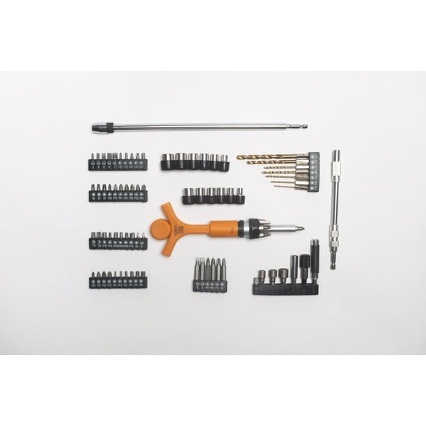 Ratcheting Screwdriver/T-Rex Tool 83 Piece Custom Box Set- Ergonomic ...