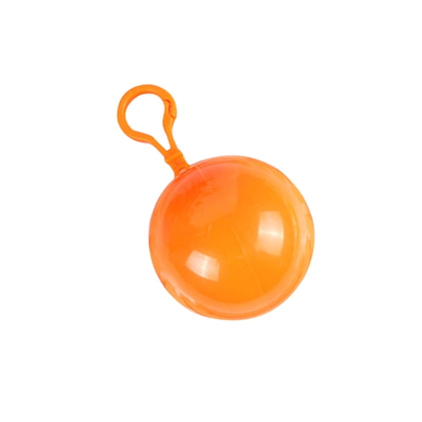 Yuarrent Chubasquero para niños, abrigo impermeable portátil único para viajes al aire libre, chaqueta de lluvia con bola de plástico para niñas y Paraguas de lluvia Naranja Yuarrent HA005641-05B