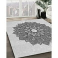 thumbnail image 3 of Ahgly Company Machine Washable Indoor Square Transitional Platinum Gray Area Rugs, 7' Square, 3 of 7