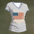 thumbnail image 4 of Iaqnaocc 4th Of July Tops for Women Trendy Patriotic Short Sleeve 250 Anniversary Usa Flag American Flag We The People 250th Anniversary Flag Independence Day Freedom T Shirts for Women Gray XXL, 4 of 4