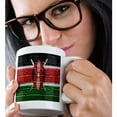 thumbnail image 2 of 3drose, National Flag of Kenya Painted onto a Brick Wall Kenyan, 11oz Mug, 2 of 6