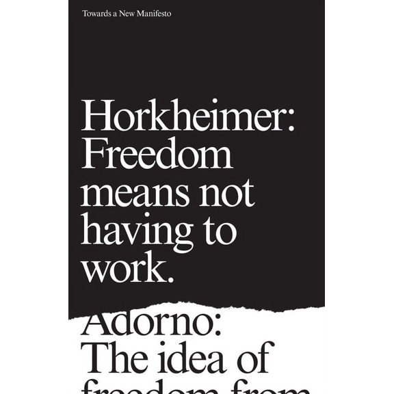 Towards a New Manifesto (Paperback)