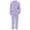 Purple, variant on Gealkoca 2 Piece Sets for Women Fall Outfits Sweatsuit Loose V Neck Sweatshirt Wide Leg Sweatpants Matching Set Tracksuit Solid Color Lounge Sets