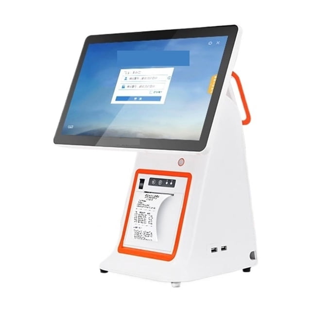 Caisse Enregistreuse Intelligente à Écran Unique avec Commande Tactile pour Supermarchés et Nettoyeurs à Sec, Caisse Enregistreuse Tout-en-un pour Magasins de Papeterie, Facile à Utiliser