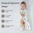 thumbnail image 6 of Baby Sleep Sack, 0-24 Months 100% Rayon Cotton Baby Sleeping Bag 2-Way Zipper Toddler Wearable Blankets,Comfy Stretchy Thin Sleep Sacks, TOG 0.5, 6 of 9