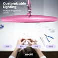 thumbnail image 4 of Neatfi Professional LED Desk Lamp with Clamp, 2200 Lumens, 20-Inch Wide Head, Dimmable Work Light for Crafting, Quilting, Sewing, Home Office & Hobby Projects, Pink, 4 of 9