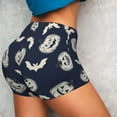 thumbnail image 5 of Workout Shorts Women, halloween pumpkin bats Biker Shorts for Women Running Gym Spandex Shorts Tummy Control, 5 of 8