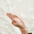 thumbnail image 3 of NICETOWN Lace Sheer Curtain for Livingroom 2 Panels Rod Pocket Butterflies Among Flowers Semi-Sheer Farmhouse Window Treatment Drapes, 52"x96", Linen, 3 of 7