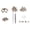 Silver, variant on Rupoun Metal Press Stud Snap Button Fastener for Leather Clothes Jacket Repair (Bronze, 15 Sets & 3pcs Tool, 15mm / 0.59 inches, Heavy Duty Brass Crafting Kit)