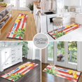 thumbnail image 6 of Yayeee Runner Rug for Bedroom 2'x6' Machine Washable Hallway Non Slip Mat, Striped Lemon, 6 of 8