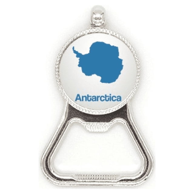 Blue Antarctica Illustration Map Pattern Metal Beer Bottle Cap Opener Duty Stainless Steel