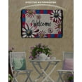 thumbnail image 3 of 4th of July Outdoor TV Cover 60 to 65 Inch Weatherproof, Red Blue Floral Welcome Independence Day 600D Oxford TV Covers with Waterproof Zipper, Outside Flat TV Screen Protector Size 58"Wx37"Hx4.5"D, 3 of 7