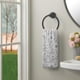 thumbnail image 4 of Juego de Toallas de Mano de Jacquard Floral, Gris, 2 Unidades, 4 of 7