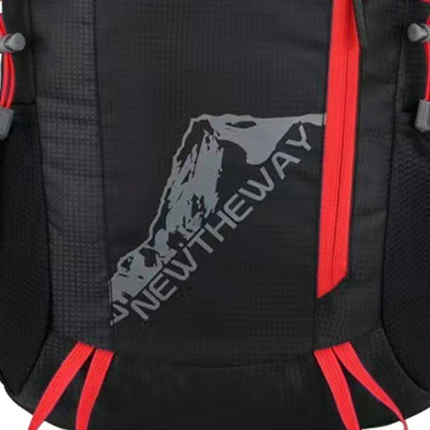 Mochila Plegable Al Aire Libre Ligero, portátil, plegable, impermeable, mochila, Bolso plegable para viajes (negro)