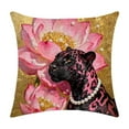 thumbnail image 2 of Funda de almohada elegante con estampado de leopardo, cojín decorativo multicolor con tejido suave de nylon y licra, sofá elegante y soporte de cintura de oficina para decoración del hogar, 2 of 6
