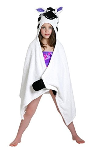zebra hooded towel