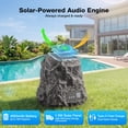 thumbnail image 5 of 2 Pack Outdoor Rock Bluetooth Speakers, Tweeters+Subwoofer, Pair 100+ Speakers, Stereo Deep Bass IPX7 Waterproof Speaker, Solar Powered, Perfect for Pool, Garden, Deck and Outdoor, 5 of 8