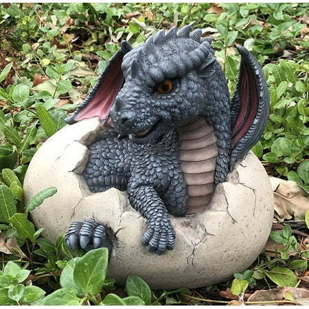 Large Crystal Sculptures Ebros Large Nightfury Baby Dragon Hatchling In Egg Statue 10