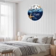 thumbnail image 6 of Wall Clock The Beach Is My Happy Place Clocks PVC Silent Non-Ticking Battery Operated Summer Ocean Starfish Wood Round Clock for Home Living Room Kitchen Bedroom Office School Wall Decor 10 Inch, 6 of 9