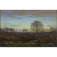 thumbnail image 2 of Dwight W. Tryon 18x13 Black Ornate Wood Framed Double Matted Museum Art Print Titled - Twilight (1918-1919), 2 of 5