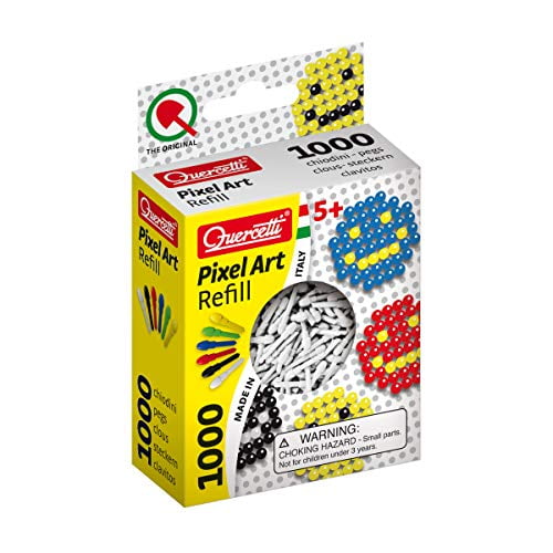Quercetti Pixel Art Refill - 1000 Pegs - White