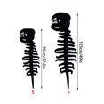 thumbnail image 2 of Spooky Dino Skeleton Plush Costume Piece with Integrated 3D Skull Hat & Spine, Soft Plush Fossil Outfit for Halloween Party Dress UpGray L 49 Inch, 2 of 2