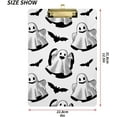 thumbnail image 3 of ZHANZZK Halloween Funny Ghost Bat Clipboard Hardboard Wood Nursing Clip Board and Pull for Standard A4 Letter 13x9 inches, 3 of 5