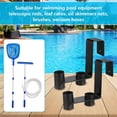 thumbnail image 3 of 2 Pcs Pool Fence Hooks, Pool Tool Organizer, for Hanging Pool Cleaning Accessory, Pool Pole,Brush, Leaf Skimmer Net (Black,Excluding screws), 3 of 5