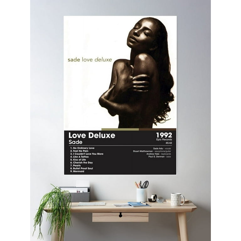 Sade - Love Deluxe | Album Card Poster Wall Art, Modern Wall Decor
