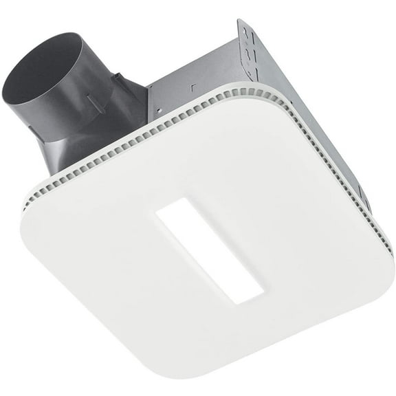 BROAN NuTone AE80LK Flex Bathroom Exhaust Ventilation LED Light, Energy Star Certified, 80 CFM, 0.7 Sones Bath Fan, White