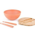 thumbnail image 2 of BAMBOO FIBER SALAD BOWL &amp; PREP LID w/ UTENSILS, 2 of 6
