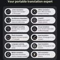 thumbnail image 5 of S35 Instant Voice Translator Portable Language Translator in Real-Time Smart Translator Supports 12 Offline Languages, 5 of 6