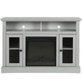 thumbnail image 3 of Pemberly Row Electric Fireplace TV Console for TVs up to a 50" in Gray, 3 of 5