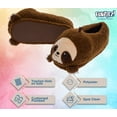 thumbnail image 4 of Funziez! - Sloth Slippers - Animal Slippers Novelty House Shoe (Brown, Large), 4 of 6