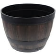 NUOLUX Outdoor Patio Large Capacity Retro Plastic Planter, Imitation