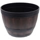 thumbnail image 5 of WORGEOUS Maceta de madera de imitación, macetero de plástico Retro de gran capacidad para jardín, 5 of 9