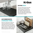 thumbnail image 7 of KRAUS Multipurpose Over-Sink Roll-Up Dish Drying Rack in Light Grey, 7 of 7